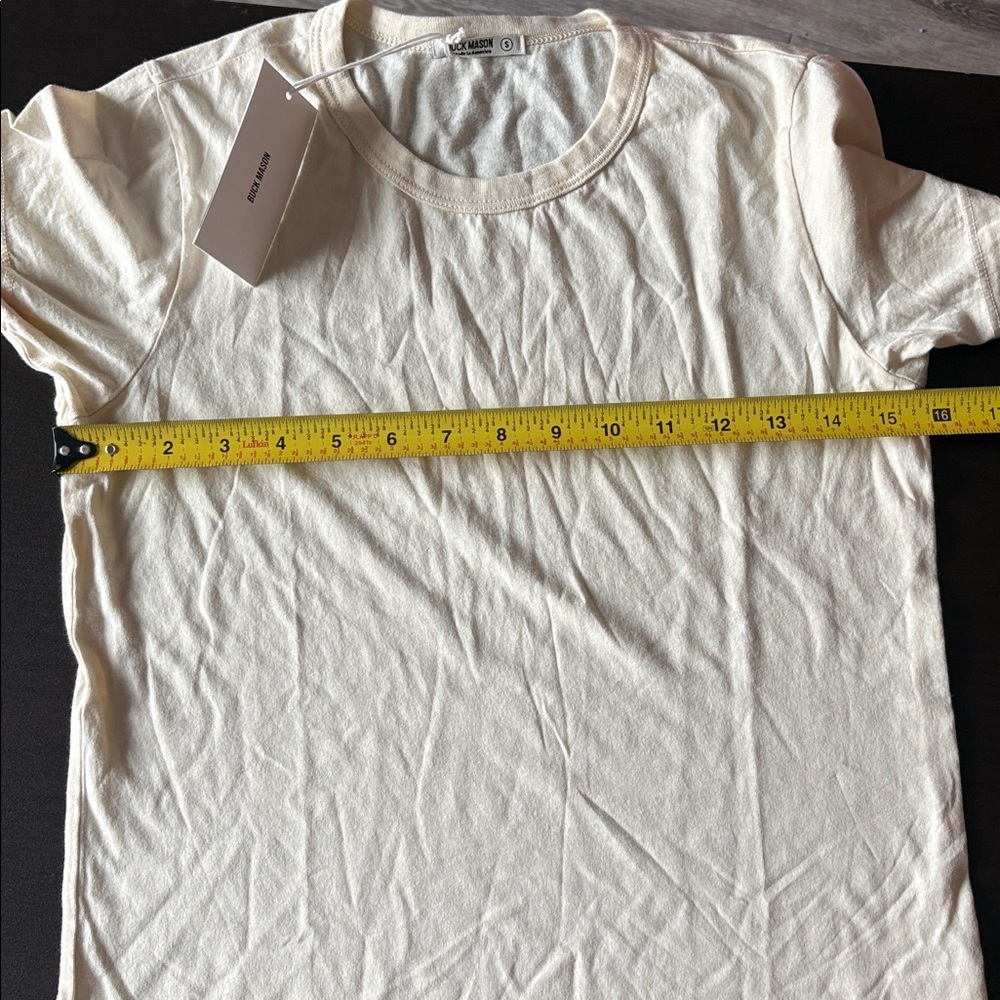Bundle of 3 Buck Mason Women’s Small NWT Pima and Heirloom Tees - Picture 9 of 11